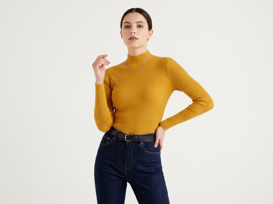 Suéter Gola Alta NORVAL Feminino